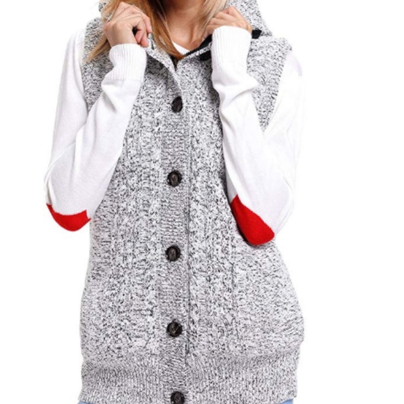 Cotton cardigan vest jacket sweater